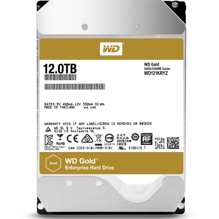 12TB WD WD121KRYZ GOLD Enterprise 256MB 7200RPM