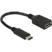 DeLock USB-C > USB 3.1 (ST-BU) Adapter Schwarz