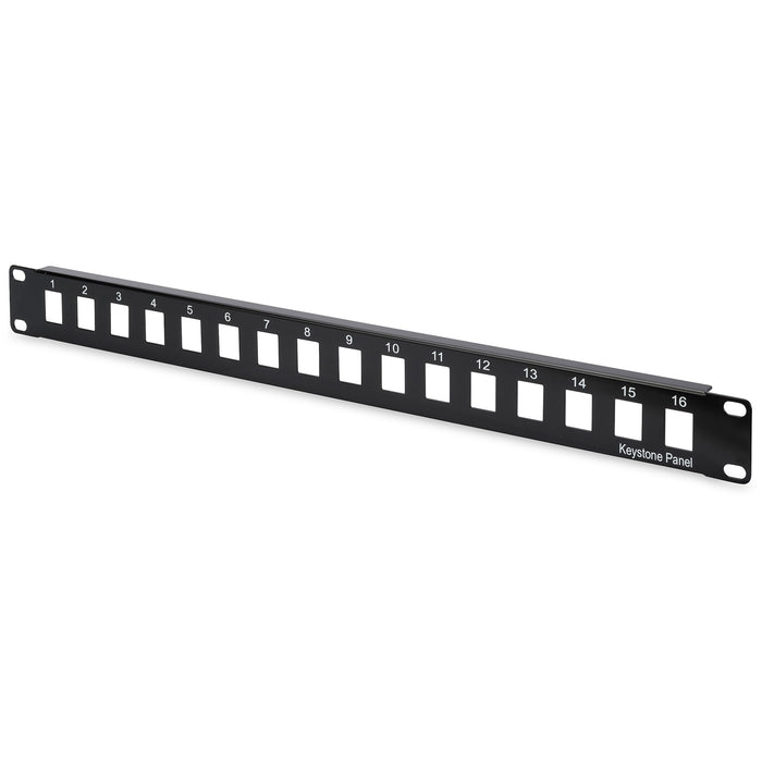 Digitus Patchpanel 1HE Keystone Modul 16Ports Schwarz