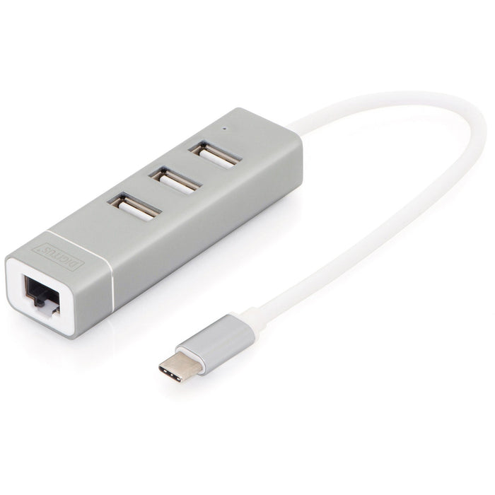 Digitus USB-C HUB 4-Port 3xUSB 2.0  1xGigabit LAN