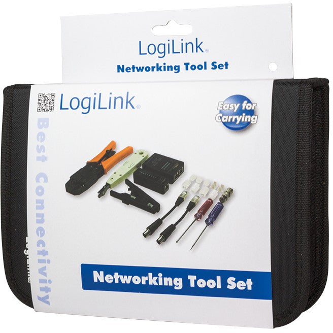 LogiLink Management Netzwerk-Werkzeugset mit Tasche 6-teilig