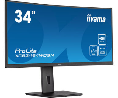 iiyama ProLite XCB3494WQSN-B5 LED display 86.4 cm (34") 3440 x 1440 pixels UltraWide Quad HD Black