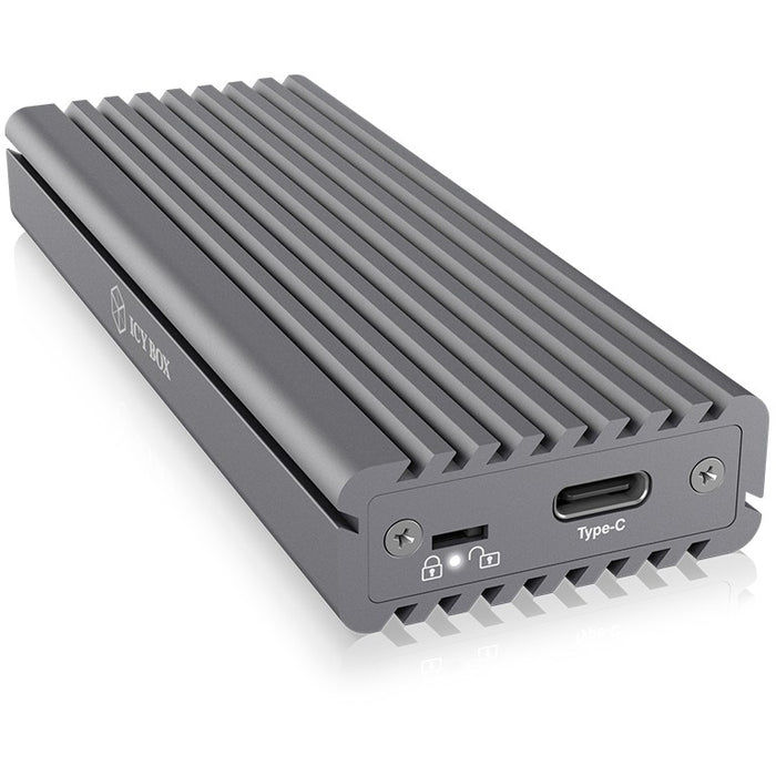 ICY BOX IB-1817M-C31 M.2 NVMe Gehäuse USB-C 3.1 M-Key Sockel Aluminium