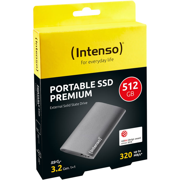 512GB Intenso Premium Portable USB 3.0 Anthrazit
