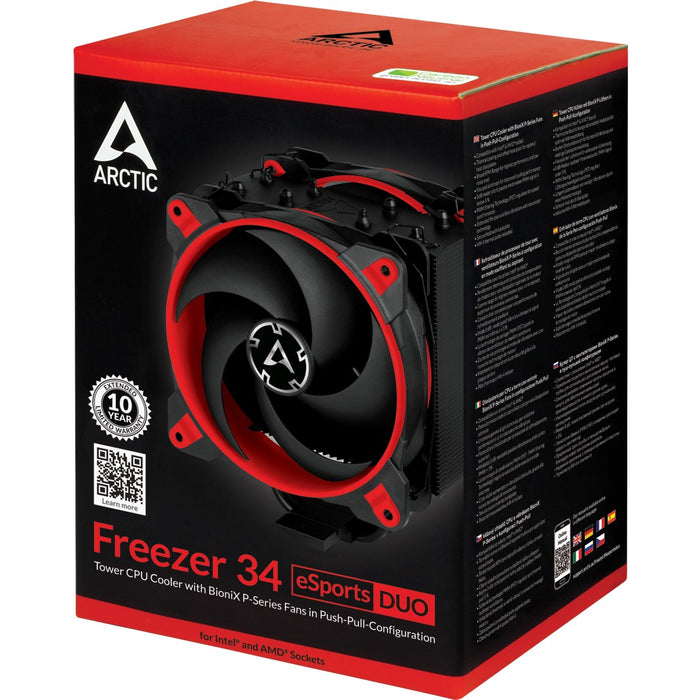 K Cooler Multi Arctic Freezer 34 eSport DUO red mit BioniX P-Lüfter |2066