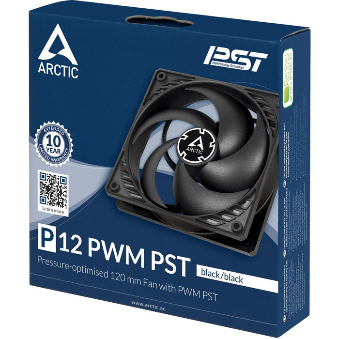 120mm Arctic Cooling P12 PWM PST black/black