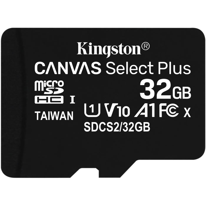 CARD 32GB Kingston Canvas Select Plus MicroSDHC 100MB/s +Adapter