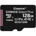 CARD 128GB Kingston Canvas Select Plus MicroSDXC 100MB/s +Adapter