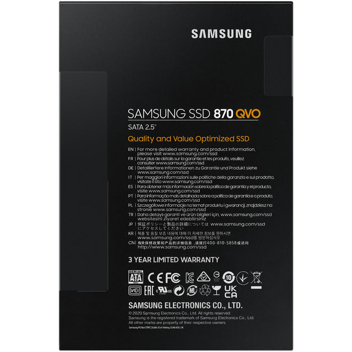 2.5" 2TB Samsung 870 QVO retail