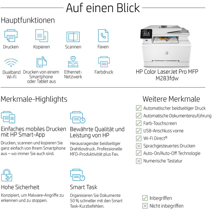 FL HP Color LaserJet Pro MFP M283fdw 4in1/A4/LAN/WiFi/ADF