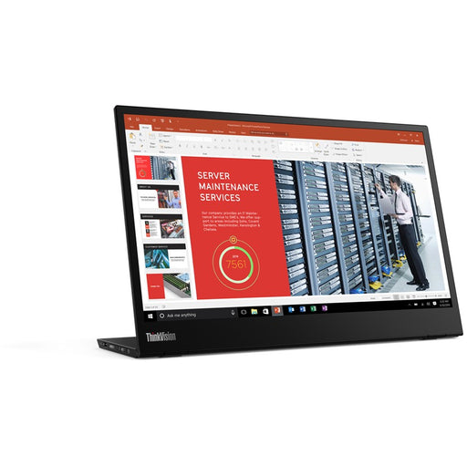 36cm/14'' (1920x1080) Lenovo ThinkVision M14 Portable 16:9 FHD IPS 60Hz 6ms 2xUSB-C VESA Black