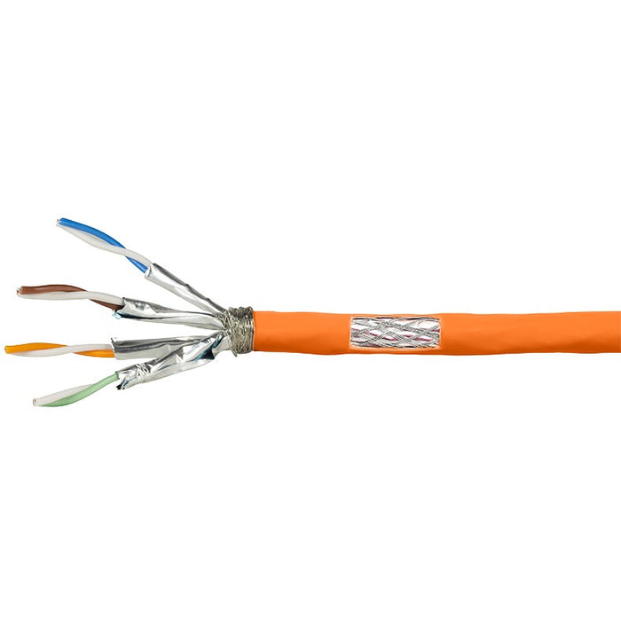 LogiLink PrimeLine Patchkabel CAT7 S/FTP PiMF LSZH 100m Verlegekabel Orange