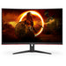 5'' (1920x1080) AOC C32G2ZE Gaming Curved 16:9 1ms 240Hz DisplayPort 2xHDMI VGA VESA Speaker Full HD Black