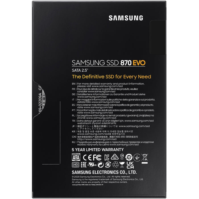 2.5" 2TB Samsung 870 EVO retail