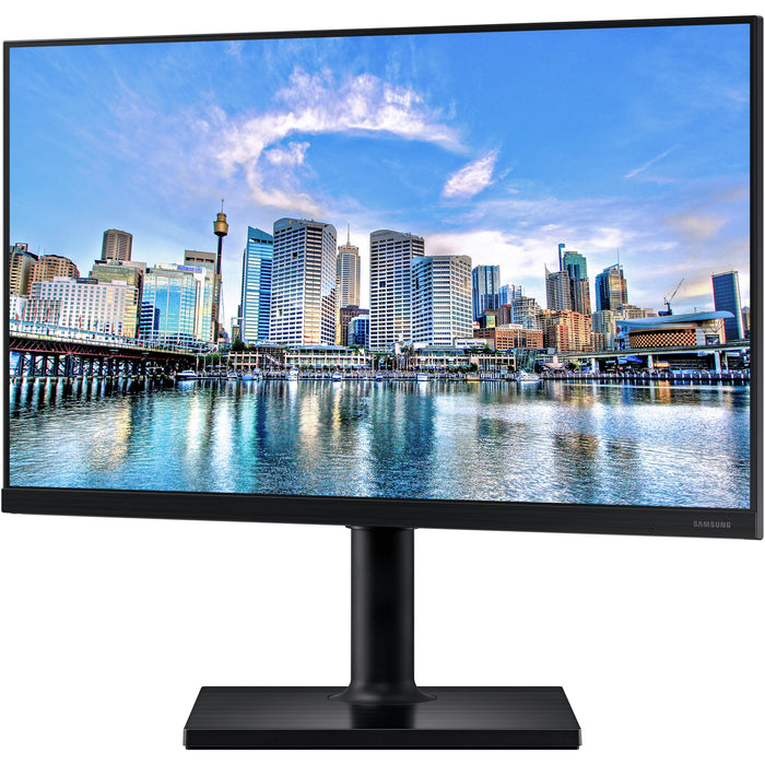 61cm/24'' (1920x1080) Samsung LF24T450FQR 16:9 5ms USB 2xHDMI DisplayPort VESA Pivot Full HD Black