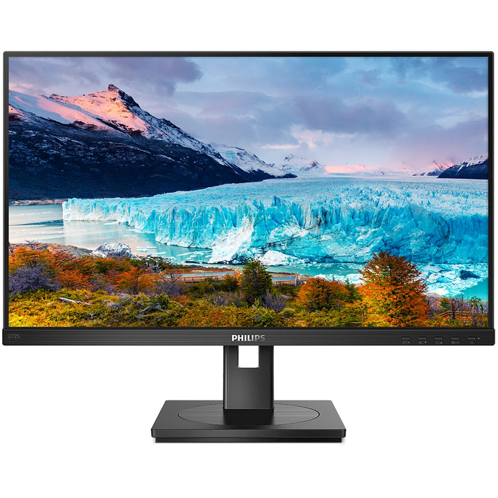 6cm/27'' (1920x1080) Philips S-line 272S1AE 16:9 4ms HDMI DVI-D VGA DisplayPort VESA Pivot Speaker Full HD Black