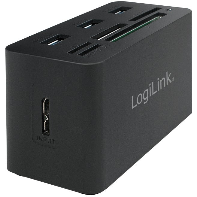 LogiLink CR0042 USB 3.0 HUB 3-Port 3x USB 3.0  All-in-One Kartenleser