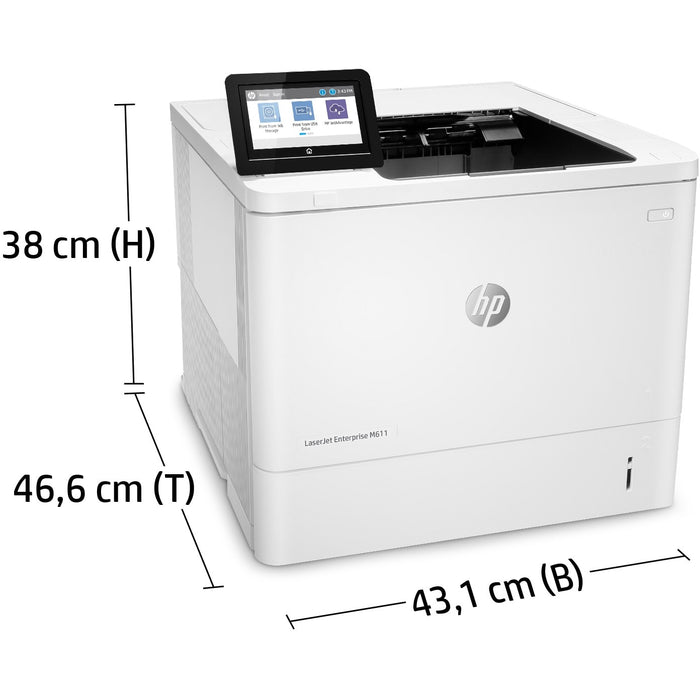 L HP LaserJet Enterprise M611dn Laserdrucker 61 S./Min. LAN Duplex