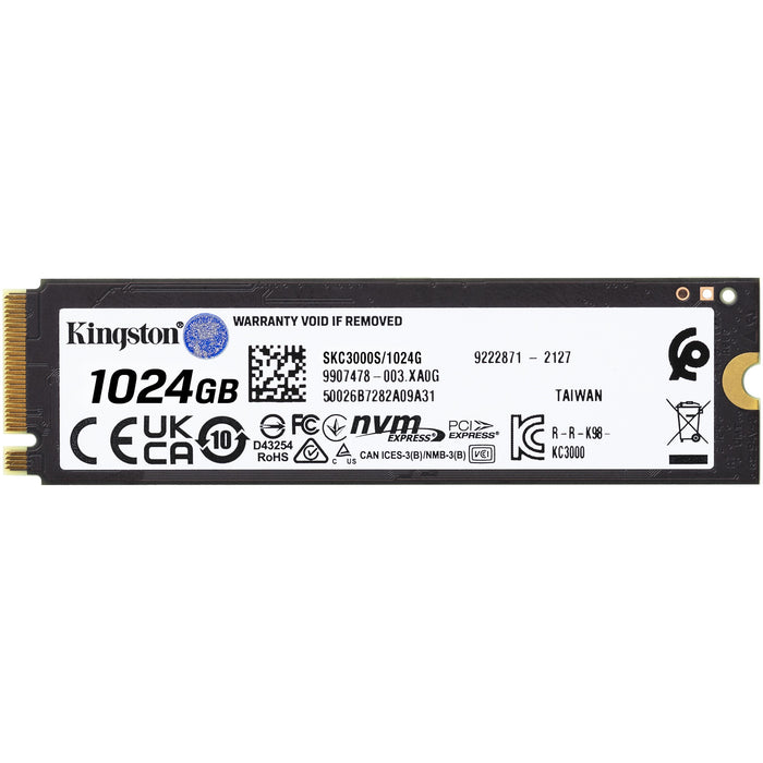 M.2 1TB Kingston KC3000 NVMe PCIe 4.0 x 4