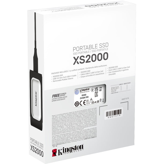 1TB Kingston XS2000 USB 3.2 Gen2 Grau