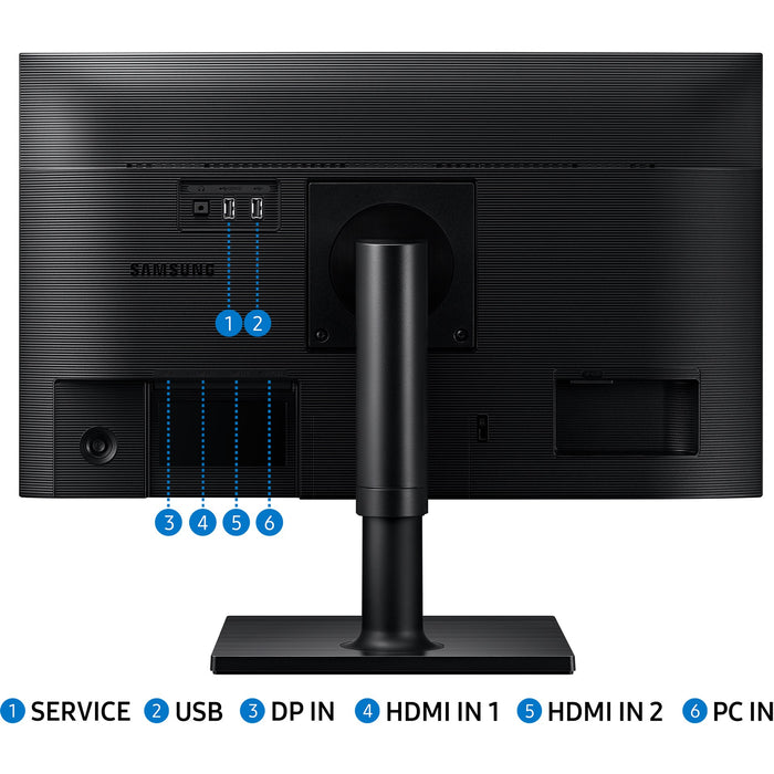 Custom Gaming Desktop PCs - Ireland - GAMEFORCE.IE-  61cm/24'' (1920x1080) Samsung F24T450FZU 16:9 5ms IPS 2xHDMI DisplayPort VESA Pivot Speaker Full HD Black