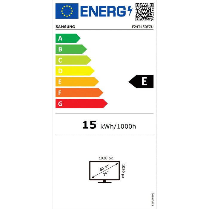 61cm/24'' (1920x1080) Samsung F24T450FZU 16:9 5ms IPS 2xHDMI DisplayPort VESA Pivot Speaker Full HD Black