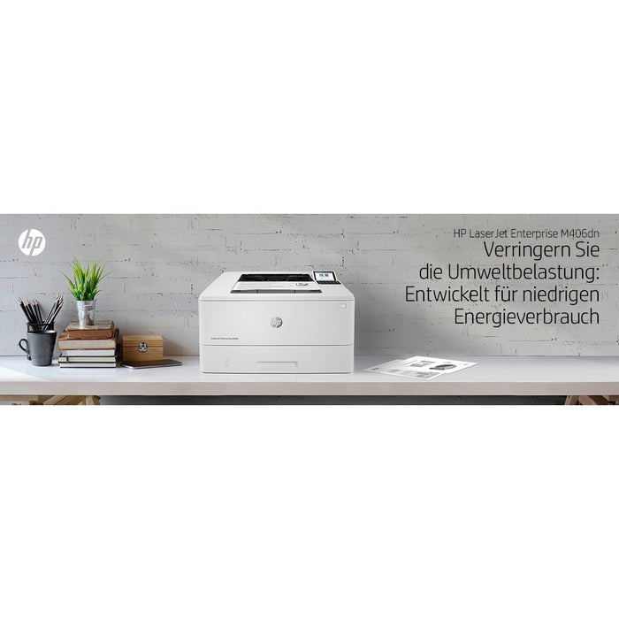 L HP LaserJet Enterprise M406DN S/W-Laserdrucker 38 S./Min. A4 LAN Duplex