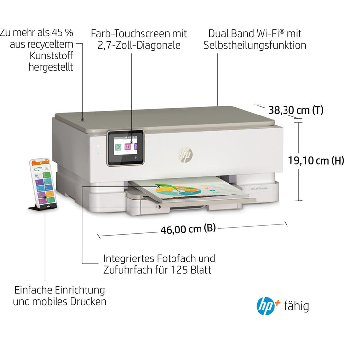 T HP ENVY Inspire 7220e 3in1 HP+ A4 WLAN Bluetooth Airprint Duplex