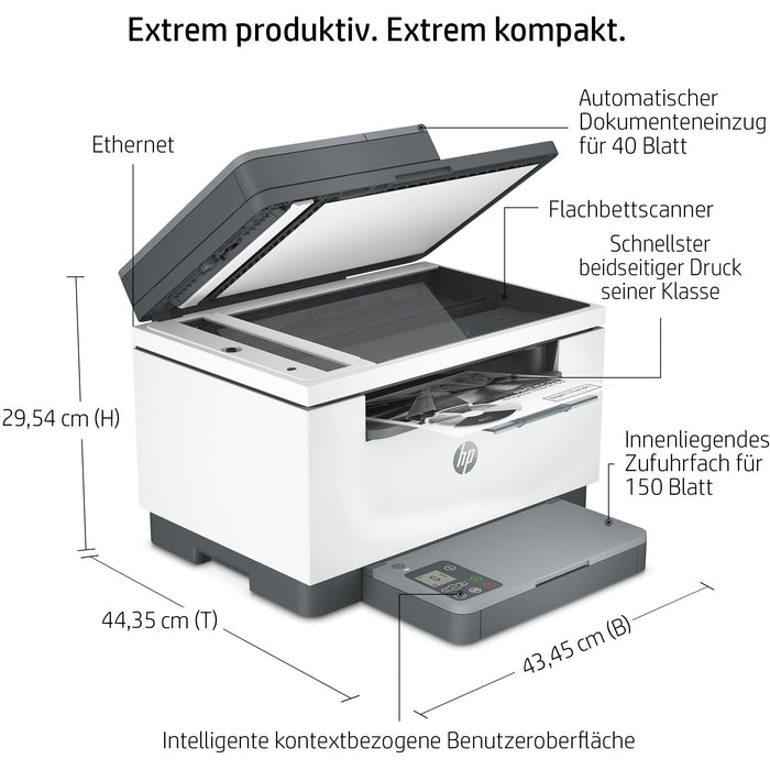 L HP LaserJet M234sdn S/W-Laserdrucker 3in1 A4 LAN ADF Duplex