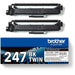 Brother Toner TN-247BKTWIN Schwarz 2er Pack bis zu 3.000 Seiten nach ISO/IEC 19798