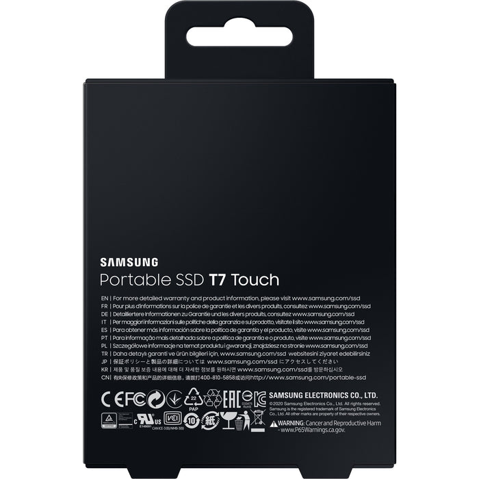 1TB Samsung Portable T7 Touch USB 3.2 Gen2 Schwarz retail