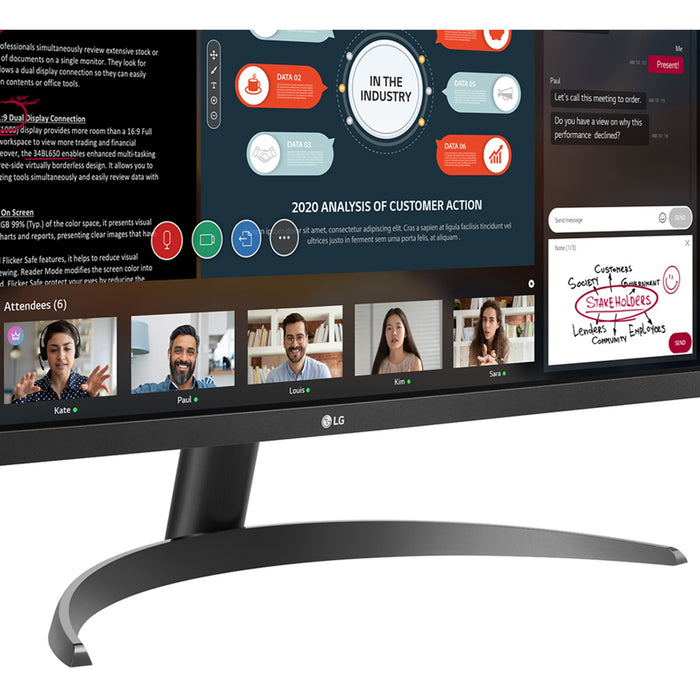 73cm/29'' (2560x1080) LG 29WP500-B 21:9 5ms IPS 2xHDMI VESA UWFHD Black