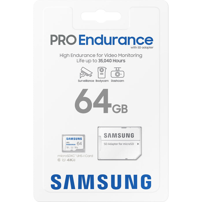 CARD 64GB Samsung PRO Endurance microSDXC 100MB/s +Adapter