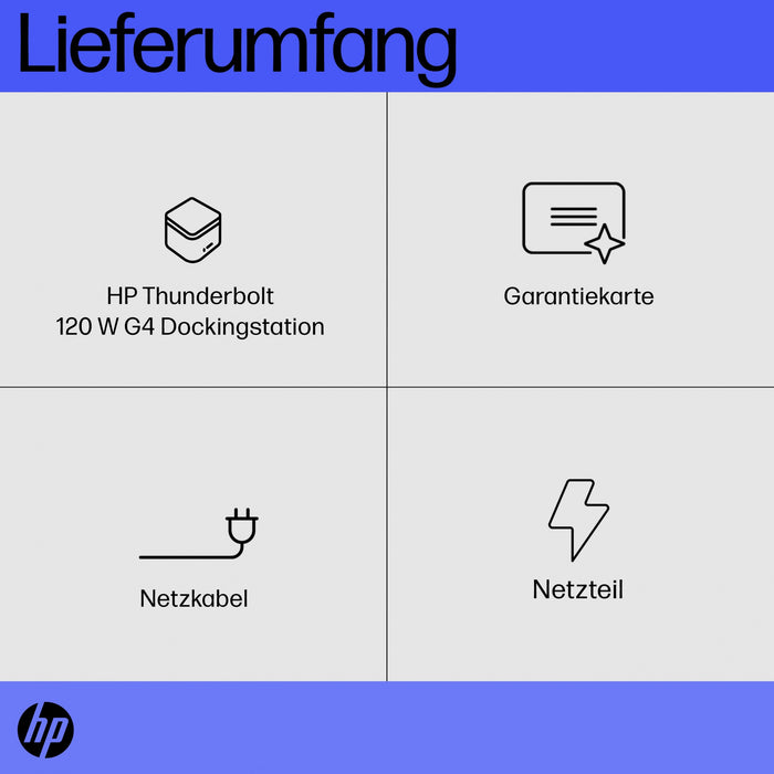 D HP ZBook Thunderbolt Dock G4 120W