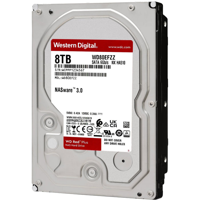 8TB WD WD80EFZZ RED PLUS 5640RPM 128MB