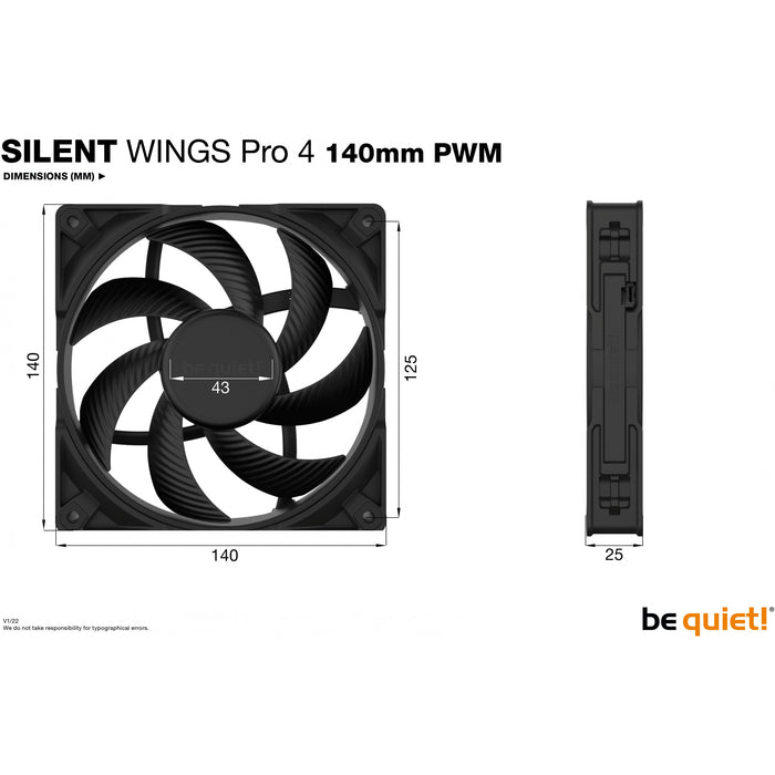 Custom Gaming Desktop PCs - Ireland - GAMEFORCE.IE-  140mm be quiet! SILENT WINGS PRO 4 PWM