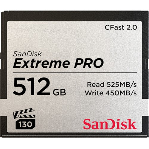 Card 512GB SanDisk Extreme PRO CFast CompactFlash Speicherkarte 525MB/s