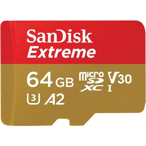 Flash Memory - CARD 64GB SanDisk Extreme MicroSDXC 170MB/s +Adpater