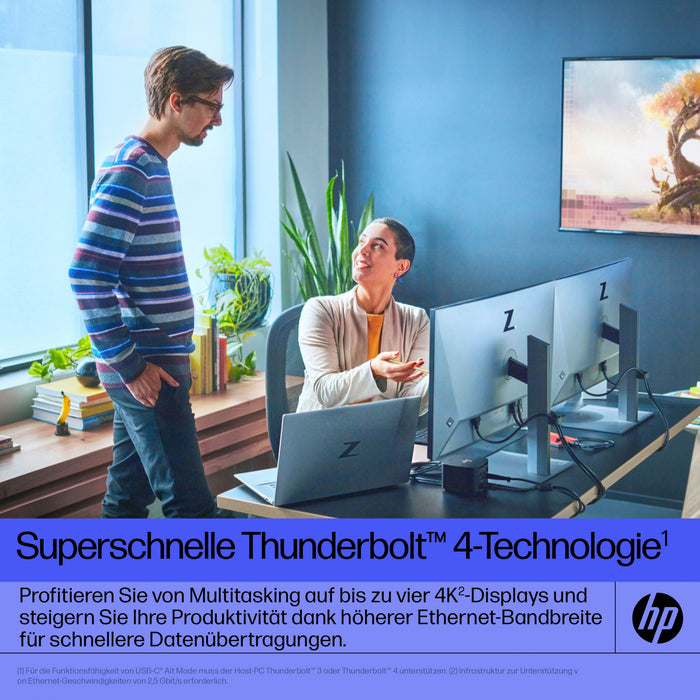 D HP Thunderbolt 280W G4 Dock with Combo Cable für Notebook und mobile Workstation