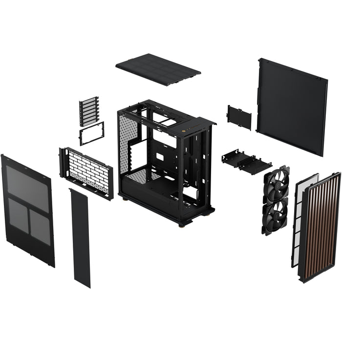 Midi Fractal Design North Charcoal Black Window