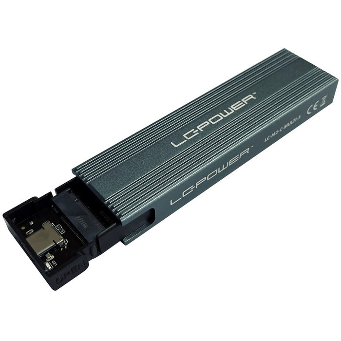 M.2 LC-M2-C-MULTI-3 LC-Power USB3.2 M.2-SSD-Gehäuse (NVMe & SATA)