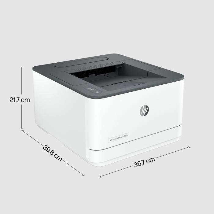 L HP LaserJet Pro 3002dn S/W-Laserdrucker A4 33S./Min. LAN Duplex