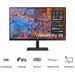 80cm/32'' (3840x2160) Samsung ViewFinity S8 S32B800PXU 16:9 5ms IPS HDMI DisplayPort USB-C VESA Pivot 4K Black