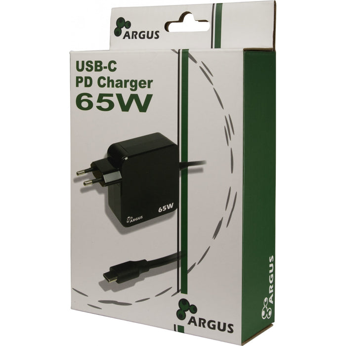 Charger USB-C 65W Black INTER-TECH PD-2065