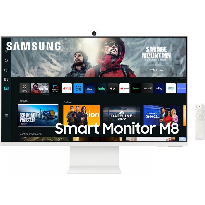 3cm/32'' (3840x2160) Samsung S32CM801UU M80B Series Smart 16:9 4ms MicroHDMI USB-C VESA Speaker 4K White