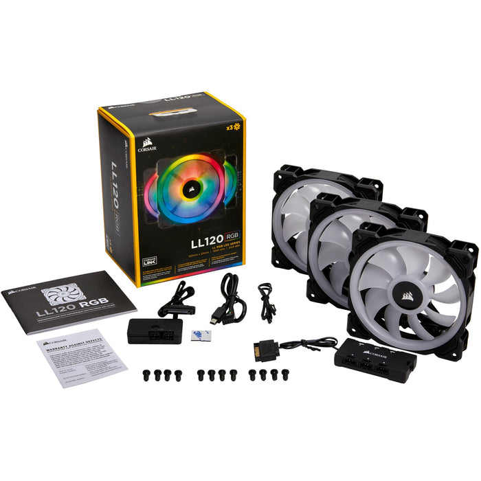 120mm Corsair LL120 RGB dual LED 3 Stück