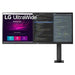 87cm/34" (3440x1440) LG UltraWide 34WN780P-B 21:9 UWQHD IPS 5ms 75Hz HDR10 HDMI DP USB Speaker Black