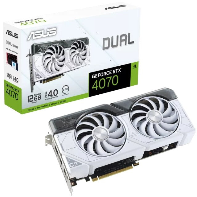 RTX 4070 12GB Asus Dual White GDDR6X DUAL-RTX4070-12G-WHITE