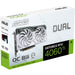 RTX 4060 Ti 8GB Asus Dual White OC GDDR6 DUAL-RTX4060TI-O8G-WHITE