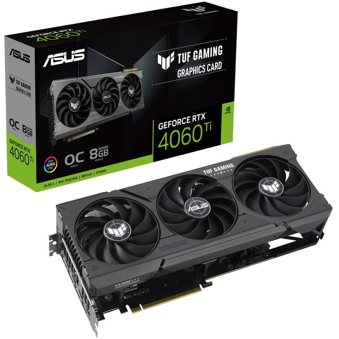 RTX 4060 Ti 8GB Asus TUF Gaming OC GDDR6 3Fan TUF-RTX4060TI-O8G-GAMING